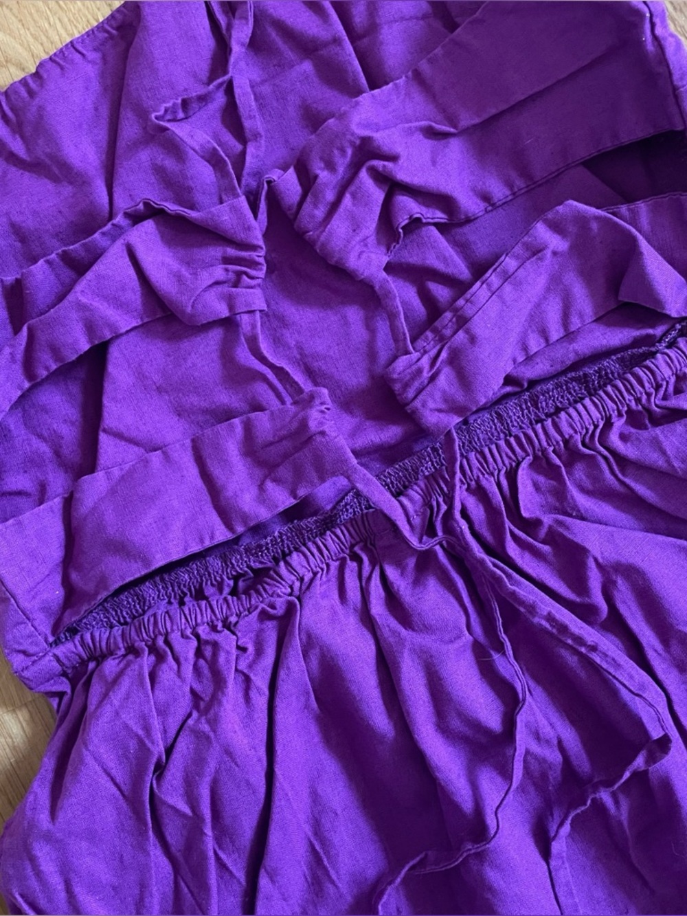 Rove JOIE Midi Dress in purple linen size Small - Picture 6 of 14